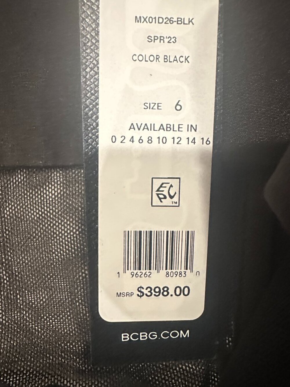 NWT BCBGMAXAZRIA BLACK SHEER CORSET MIDI DRESS MEDIUM - Picture 9 of 10
